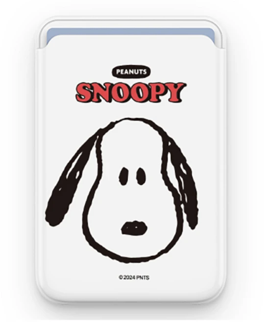 스누피 피크닉 업다운 슬라이드 맥세이프 호환 마그네틱 카드 지갑 카드케이스 카드2장 수납가능 카드포켓 카드홀더, 1개, 일반_스누피페이스 - 쿠팡