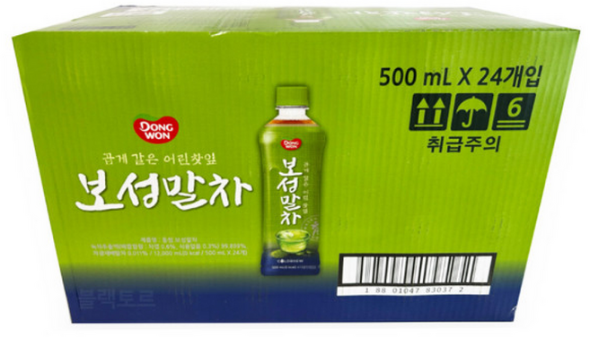 동원 보성말차 대용량 녹차음료 어린찻잎 말차, 24개, 500ml