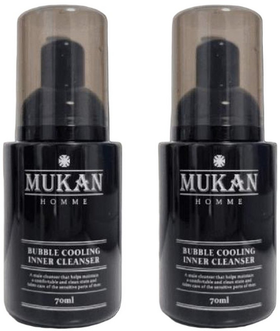 무칸 옴므 버블쿨링 남성청결제, 2개, 70ml