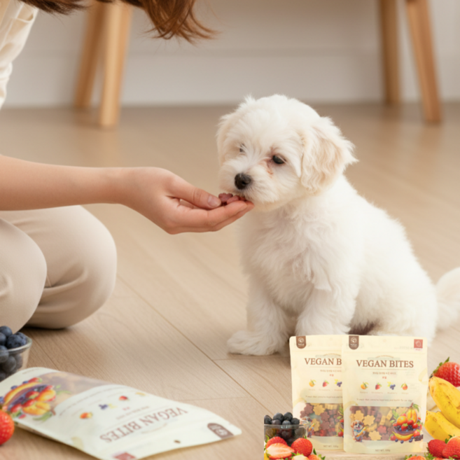 강아지 췌장염 신부전 요로결석 저지방 비건 간식, 1개, 100g, 과일 믹스