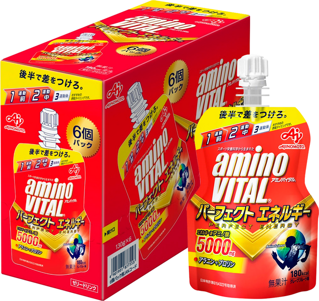 味之素aminoVITAL 胺基酸能量凍 Perfect Energy 6包入, 1盒裝