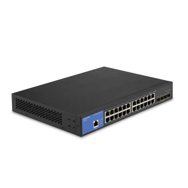 링크시스 24포트 스위칭허브 4포트1G SFP Uplinks LGS328C, 1개
