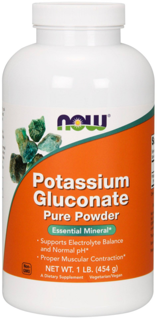 나우푸드 포타슘 글루코네이트 퓨어 파우더 비건, 1개, 454g
