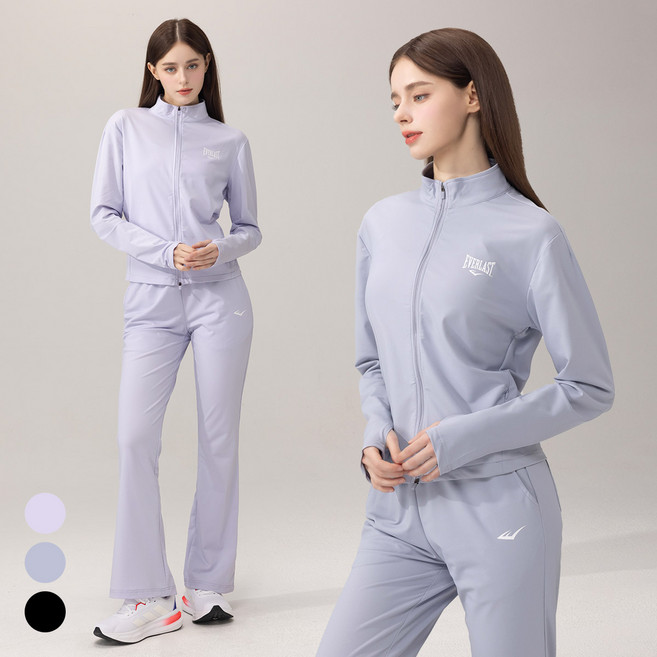 에버라스트 여성 러닝크루 상하세트 러닝자켓 + 부츠컷 팬츠