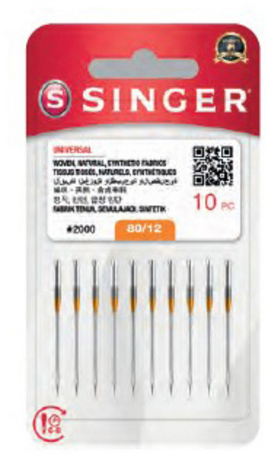[공식수입정품] 싱거 정품 가정용 미싱 바늘, 1개