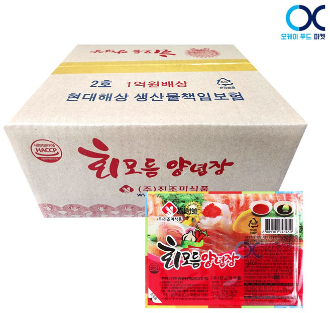 진조미식품 회모듬 양념장, 120g, 72개