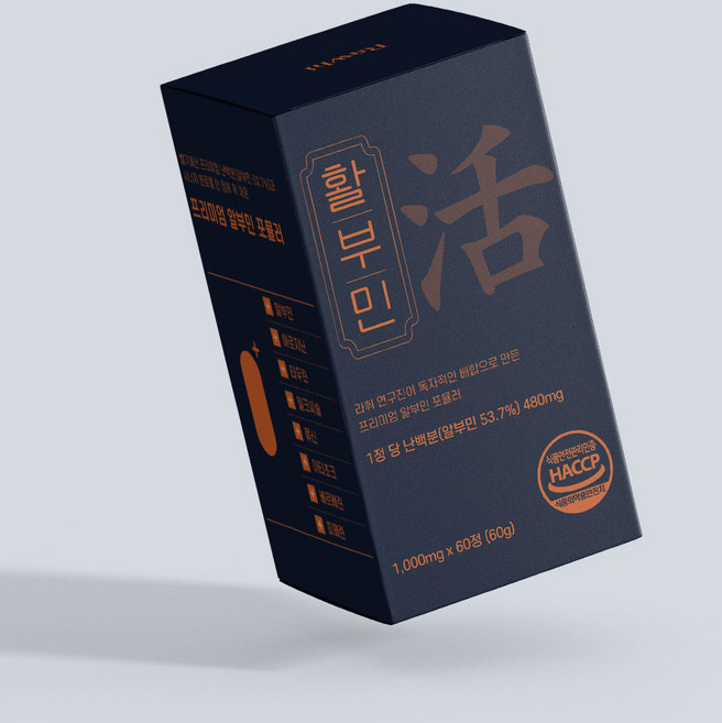 라휘 고함량 알부민 활부민 식약청인증 HACCP, 1박스, 60정