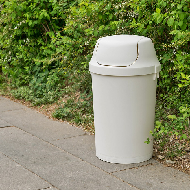프랑코 스윙휴지통 30L 화이트휴지통분리수거함푸쉬휴지통스윙휴지통사무실욕실휴지통쓰레기통, 단품