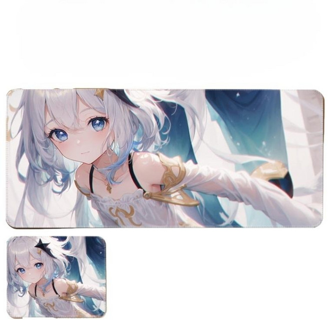 원신 굿즈 진 다이루크 설탕 아야토 토마 유라 신학 사이노 리니 리넷 타이나리 캔디스 라이덴 푸리나 캐릭터 일러스트 키보드 마우스 게이밍 장패드 3mm, 900x400mm, 페이몬, 1개