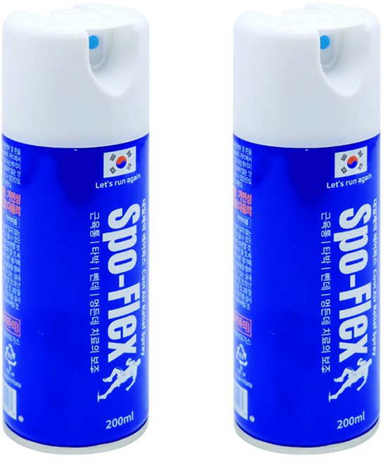 NWE 대일제약 스포플렉스 쿨 에어파스 근육통 타박 200ml, 2개, 1개입