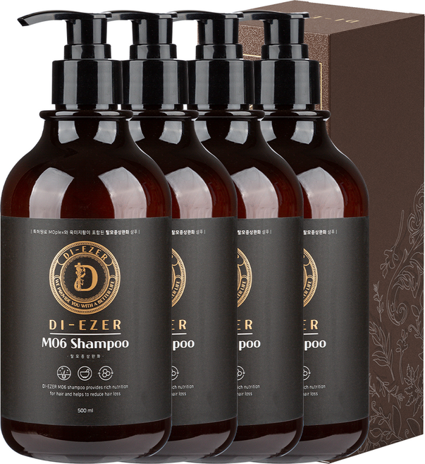 디에제르 모식스 탈모 증상 완화 예방 샴푸, 500ml, 4개