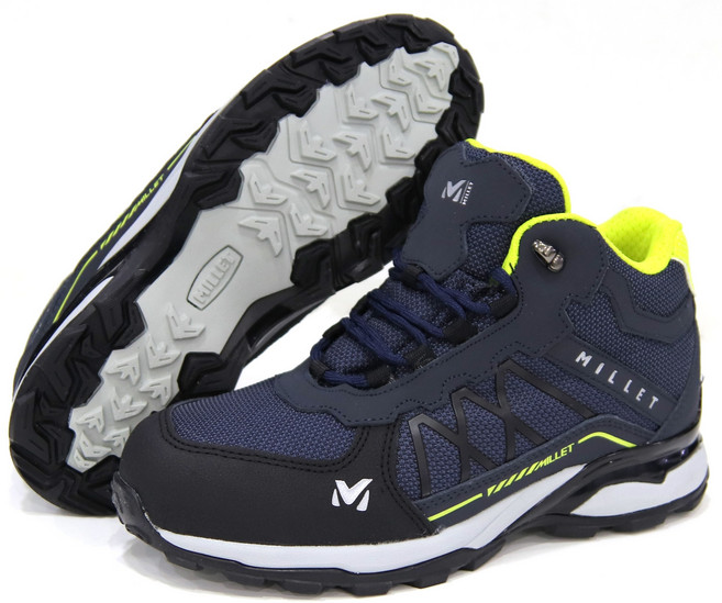 밀레 6인치 천연가죽 지퍼 안전화 M-016/1족, 혼합색상, 1개