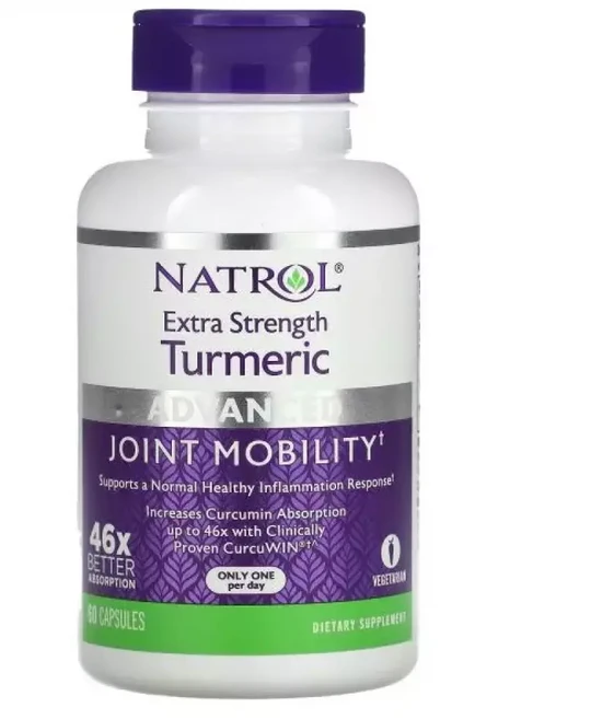 나트롤 Extra Strength 강황 터메릭 Turmeric Advanced 60정, 1개 - 쿠팡