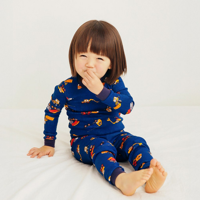 배냇베이비 빈티지크레인 면 긴팔 실내복 유아 아기내복 남아 여아 아동 키즈 주니어