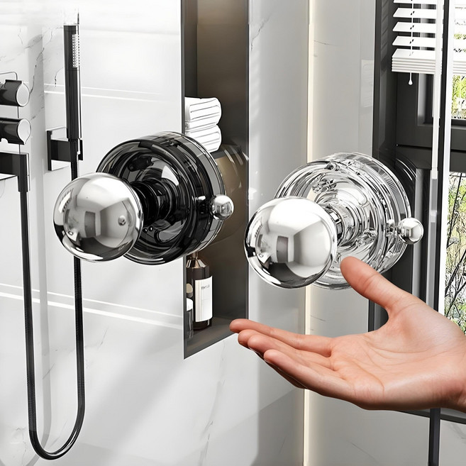 일상색감 흡착식손잡이 욕실 베란다 다용도, 2개