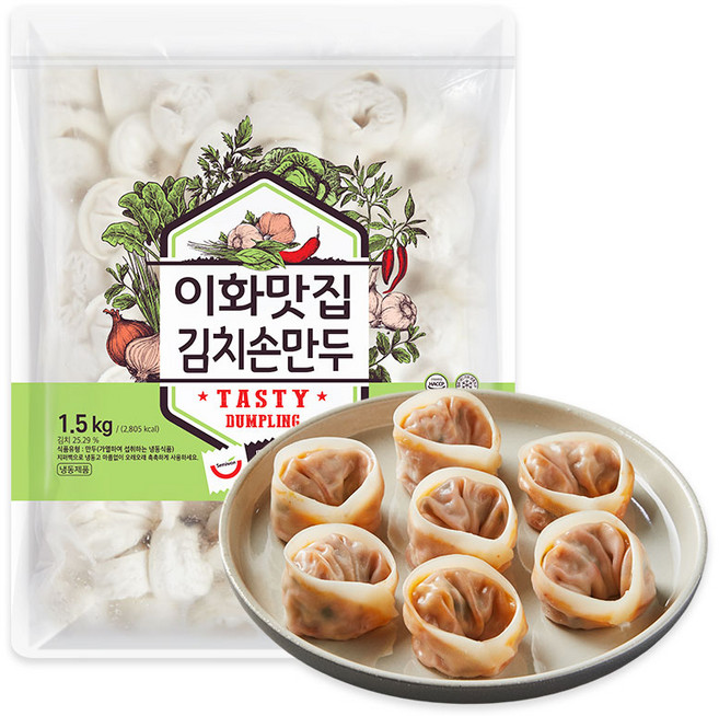 이화맛집김치손만두, 2개, 1.5kg