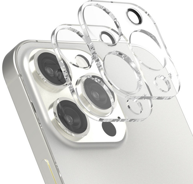 로랜텍 카메라 렌즈 풀커버 강화유리 2p, 1세트