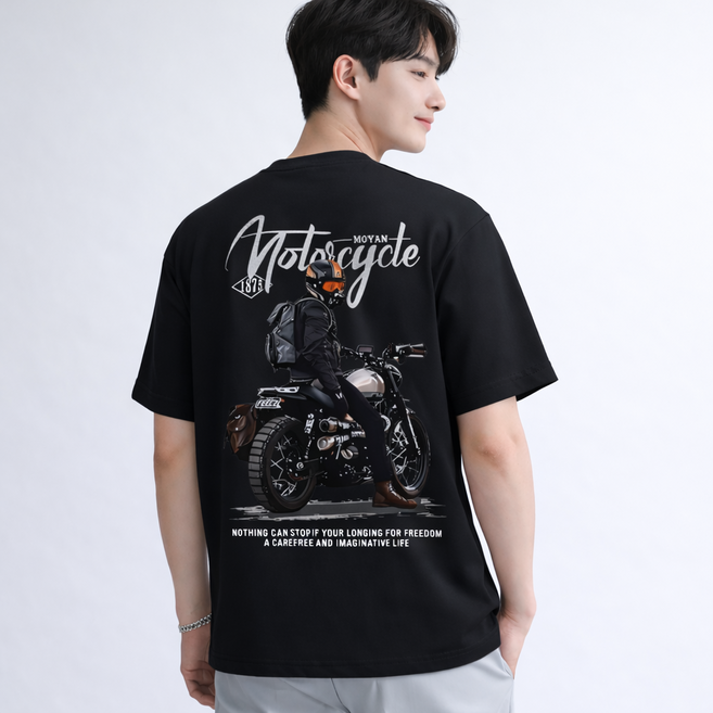 230g 헤비웨이트 여름 남녀공용 오버핏 프린팅 반팔티 스트릿 감성 인스타룩 티셔츠