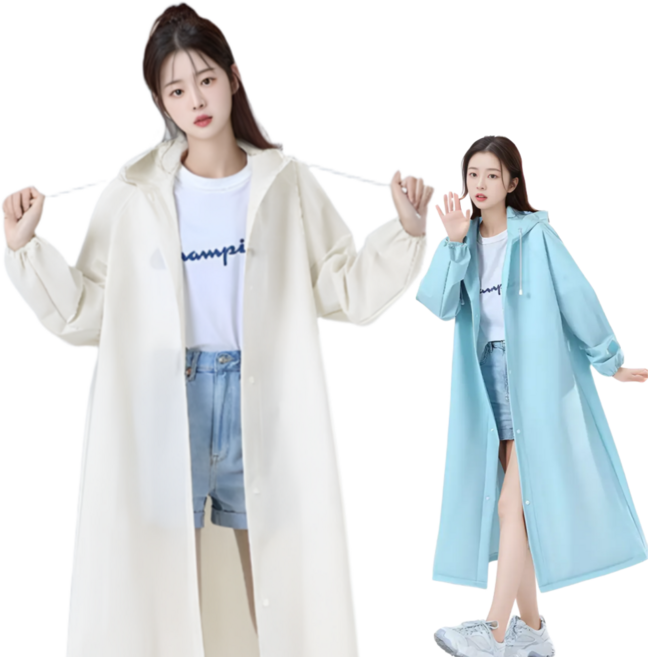 1+1 젤피온 우비 남여공용 레인코트 고급형 다회용