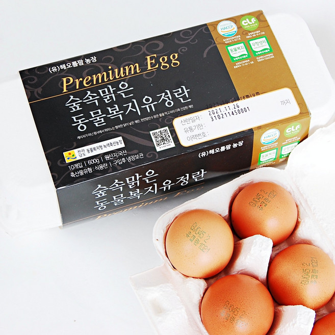 해오름팜 동물복지 프리미엄 무항생제 유정란 30구, 노란유정란30구, 1