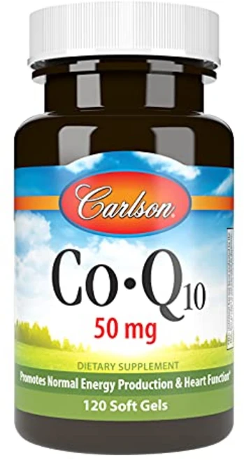 Carlson CoQ10 칼슨 코큐텐 코엔자임 큐텐 Q10 50mg 120정, 1개 - 쿠팡