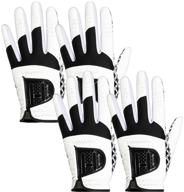 핸즐 KPGA공식 뉴핸즐 실리콘 라이크라 남성용 골프장갑, 왼손착용, 4개