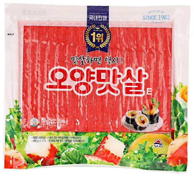 오양맛살E 500G사조, 오양맛살E500g/사조, 1개, 500g