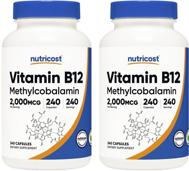 뉴트리코스트 비타민 B12 2000mcg 캡슐, 240정, 2개 - 쿠팡