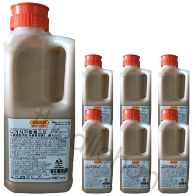 쇼켄 나가사키 짬뽕스프 2kg 1박스(6개입), 6개