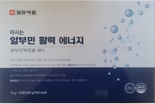 일양약품 마시는 알부민 활력 에너지 15g 30포, 1박스, 450g