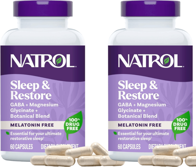 나트롤 Sleep 식물성 멜라토닌 프리 60캡슐 2개, 60정