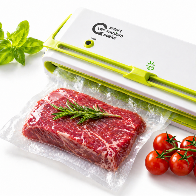 진공포장기 자동흡입 자동밀봉 커터기장착 국산 가정용 강력흡입 큐백, 진공포장기 QV-100