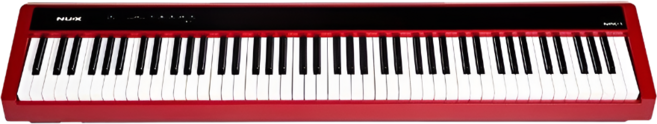 NUX NPK-1 NPK-2 뉴엑스 휴대용 디지털 피아노 초보자용 전문가용, 1개, 레드
