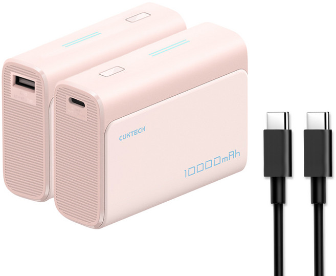 CUKTECH 酷態科 10000mAh 30W 行動電源 PB100, 有大陸3C+BSMI 粉色保固180天