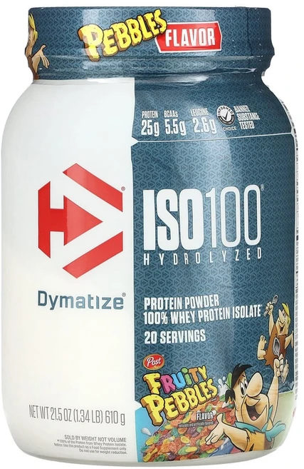 다이마티즈뉴트리션 ISO100 가수분해 100% 분리유청단백질 과일 페블 610g(1.34lbs), 1개, 610g - 쿠팡