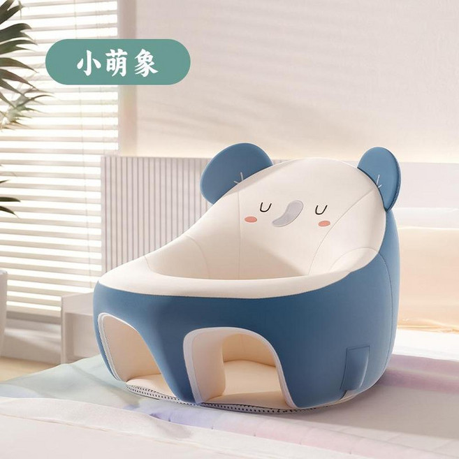 小恐龍造型嬰兒學坐椅 防水防摔餐椅, 小萌象 單學坐椅
