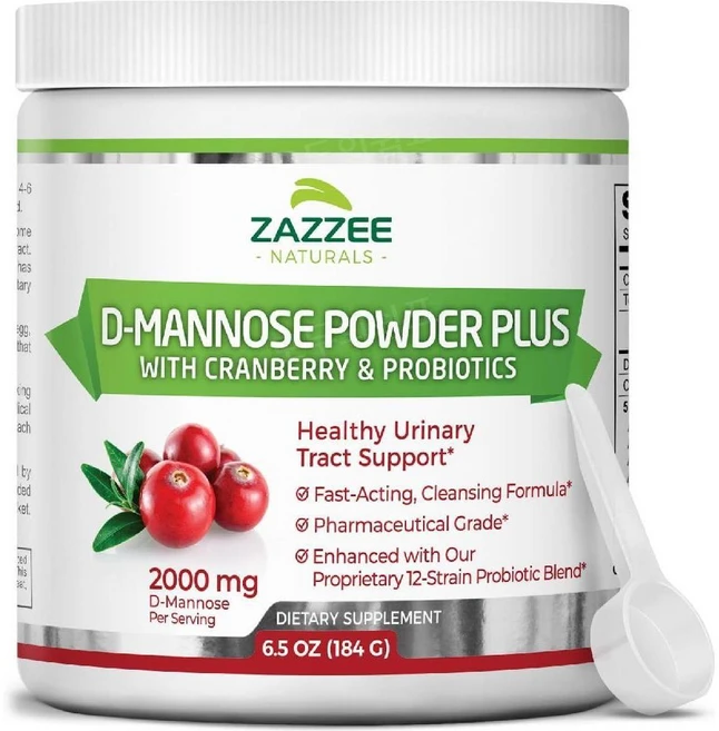 Zazzee D-Mannose Powder Plus 재지 디마노스 파우더 플러스 6.5oz(184g), 184g, 1개 - 쿠팡