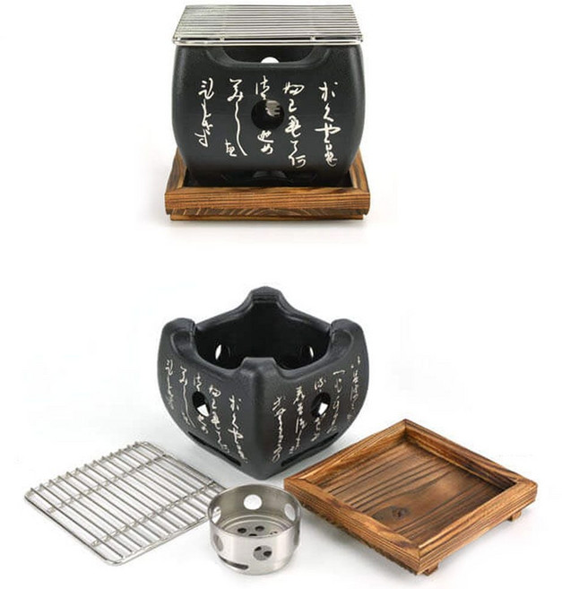 이자카야 미니 개인 화로 불판 세트 2호 12.5cm pre+1340YP