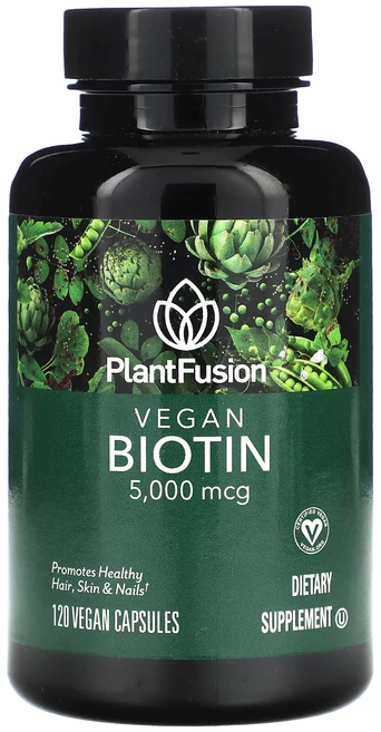 PlantFusion 비건 비오틴 5000mcg 베지 캡슐 120정, PlantFusion비건비오틴5000mcg베지캡슐120, 1개 - 쿠팡