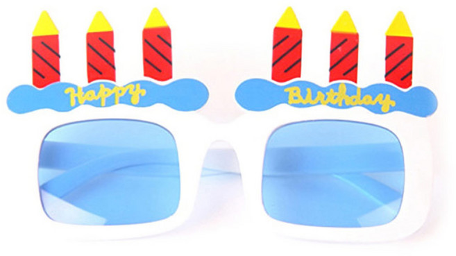 파티안경 생일촛불 화이트