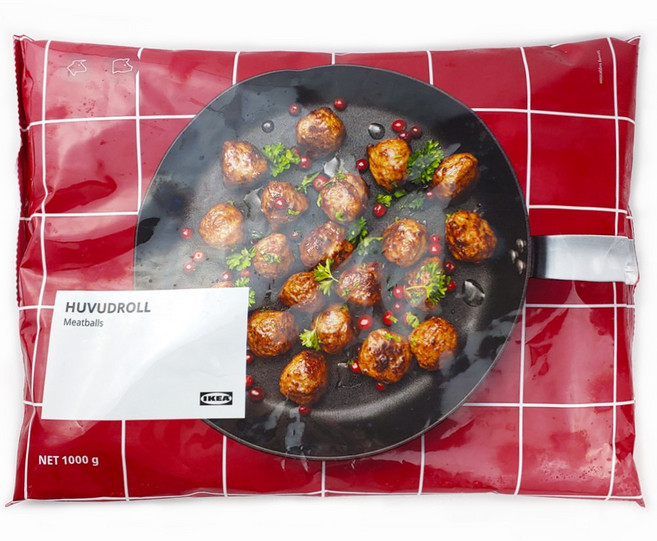 IKEA FOOD 후부드롤 냉동 미트볼, 1개, 1kg