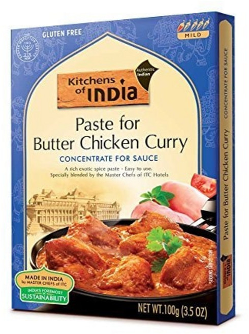 키친스 오브 인디아 커리 페이스트 버터 치킨 (6개 x 99 그램) Kitchens Of India Curry Paste Butter Chicken (6x3.5OZ ), 6개, 99.22g
