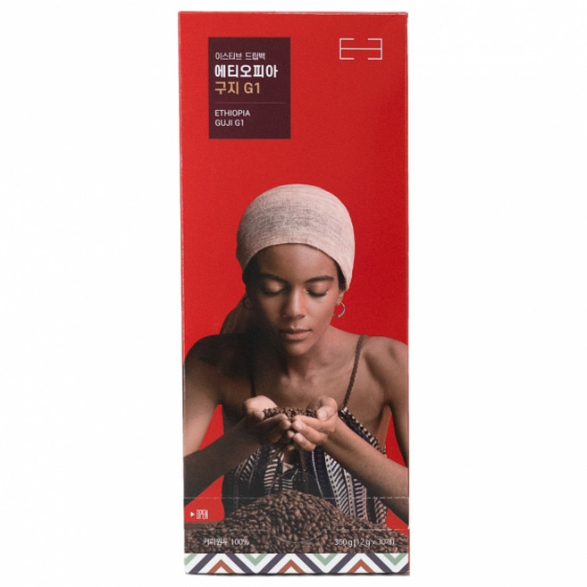 100% 에티오피아 스페셜티 커피 구지 이스티브 드립백 30개입, 1개