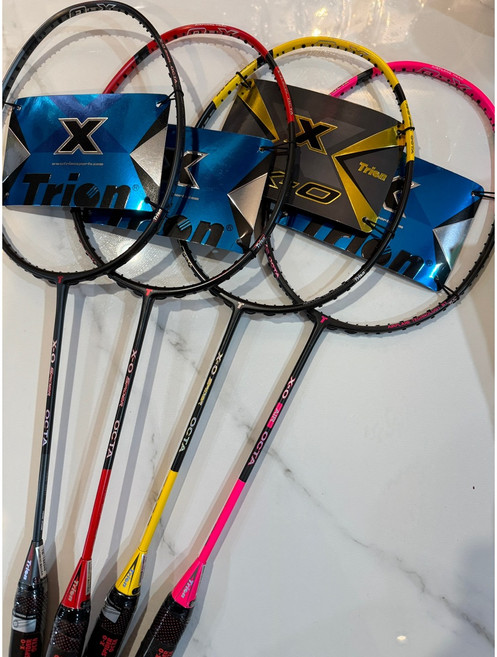 트라이온 스파이더 옥타 에어 핑크 X-O 5U 가벼운 경량 배드민턴 라켓 XO 보상 무제한 가능 줄포함 상급자용 선수용, 1개