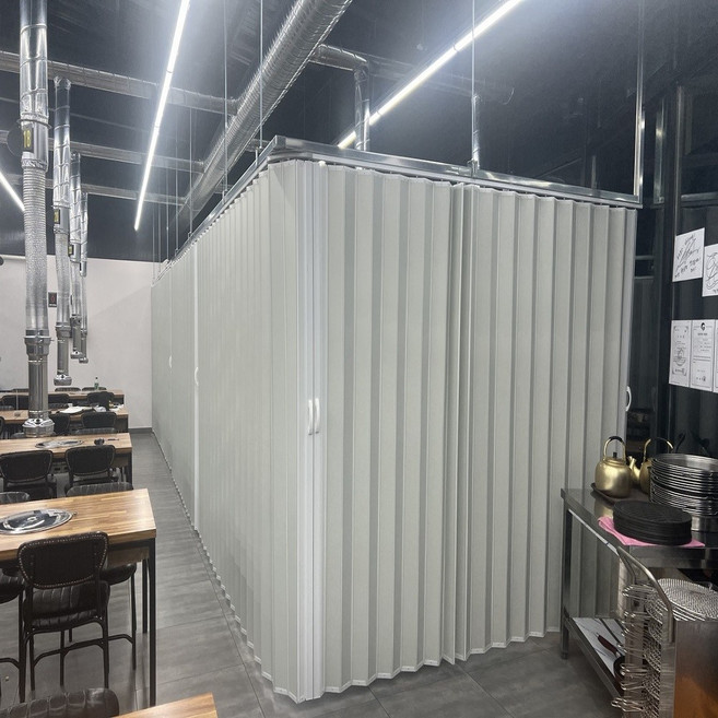 굿모닝블라인드 한겹무지10종 홀딩도어 자바라문 칸막이 가리개커튼