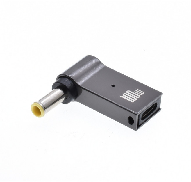 ibits PD誘騙轉接頭 Type-C轉DC快充 100W 5A電流, 1個, DC5.0*1.0mm