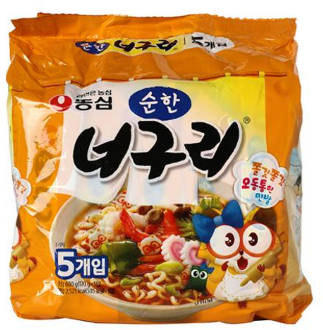 너구리(순한맛)120gx5입/농심-10개, 5개