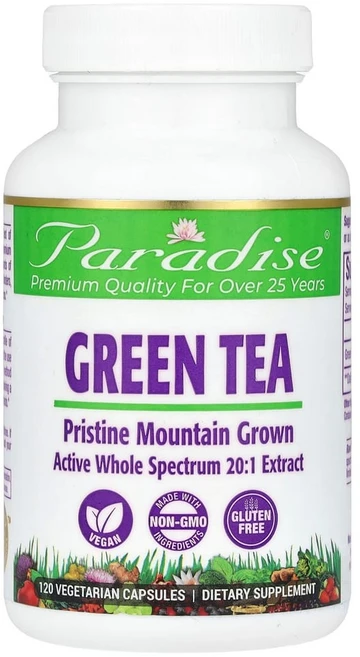 [정품보장]파라다이스 그린티 EGCG 카테킨 Paradise Herbs 120정 X 1병, 1개 - 쿠팡