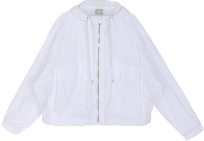 [이지바이] 여성 후드 집업 자켓_프리사이즈 루즈핏 세미 크롭 후드 집업 점퍼