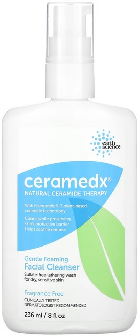 Ceramedx 젠틀 포밍 페이셜 클렌저 무향 8 fl oz (236 ml) 2팩, 1개, 236ml - 쿠팡